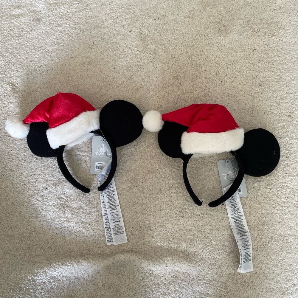 Set of 2 Christmas Mickey Ears